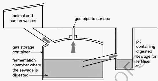 The Diagram of Biogas Digester